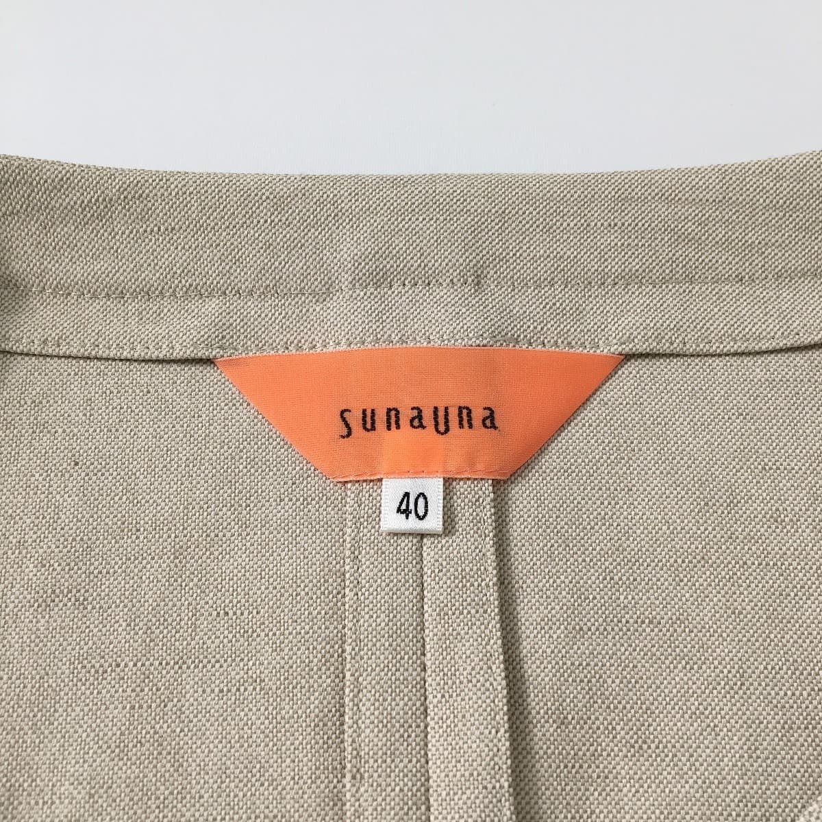 SunaUna SunaUna linen. no color jacket long sleeve beige 40