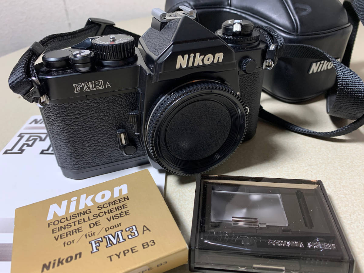 【極上美品】Nikon FM3A ニコン ほぼ使用感のない美品です 取説 新品タイプB3スクリーン付属