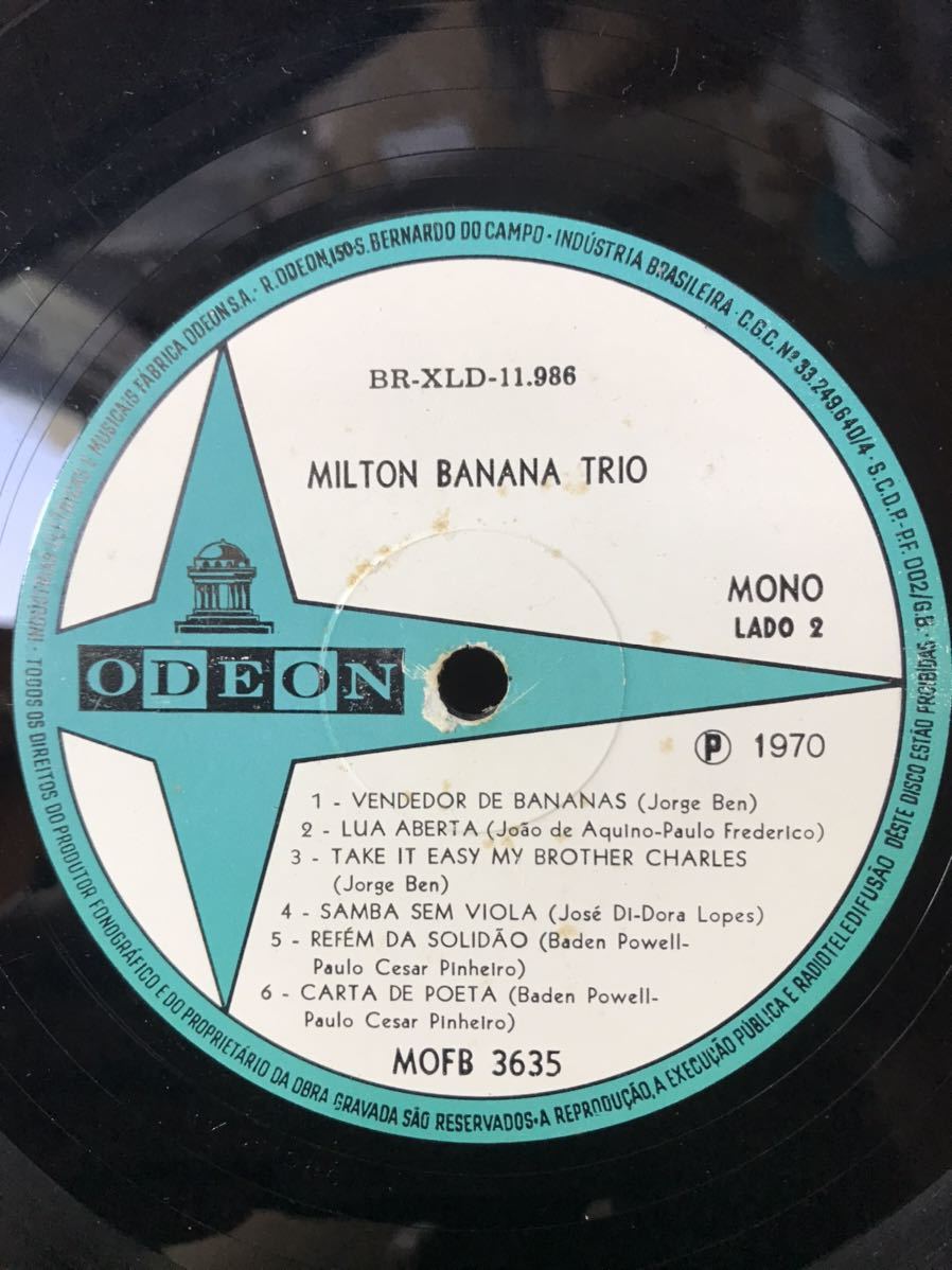 MILTON BANANA TRIO 1975 MOFB 3635 MONO_画像4