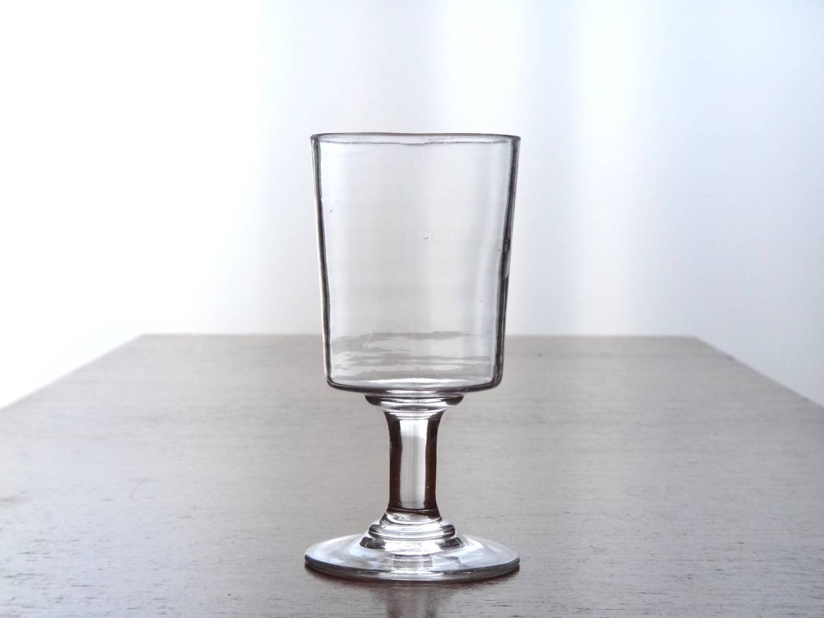 [最終値下げ] 2客セット s2 手吹きガラス ビストログラス アンティーク フランス 19世紀 食器