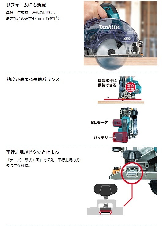 限界価格突破！！ (マキタ) 125mm充電式防じんマルノコ KS514DRGX