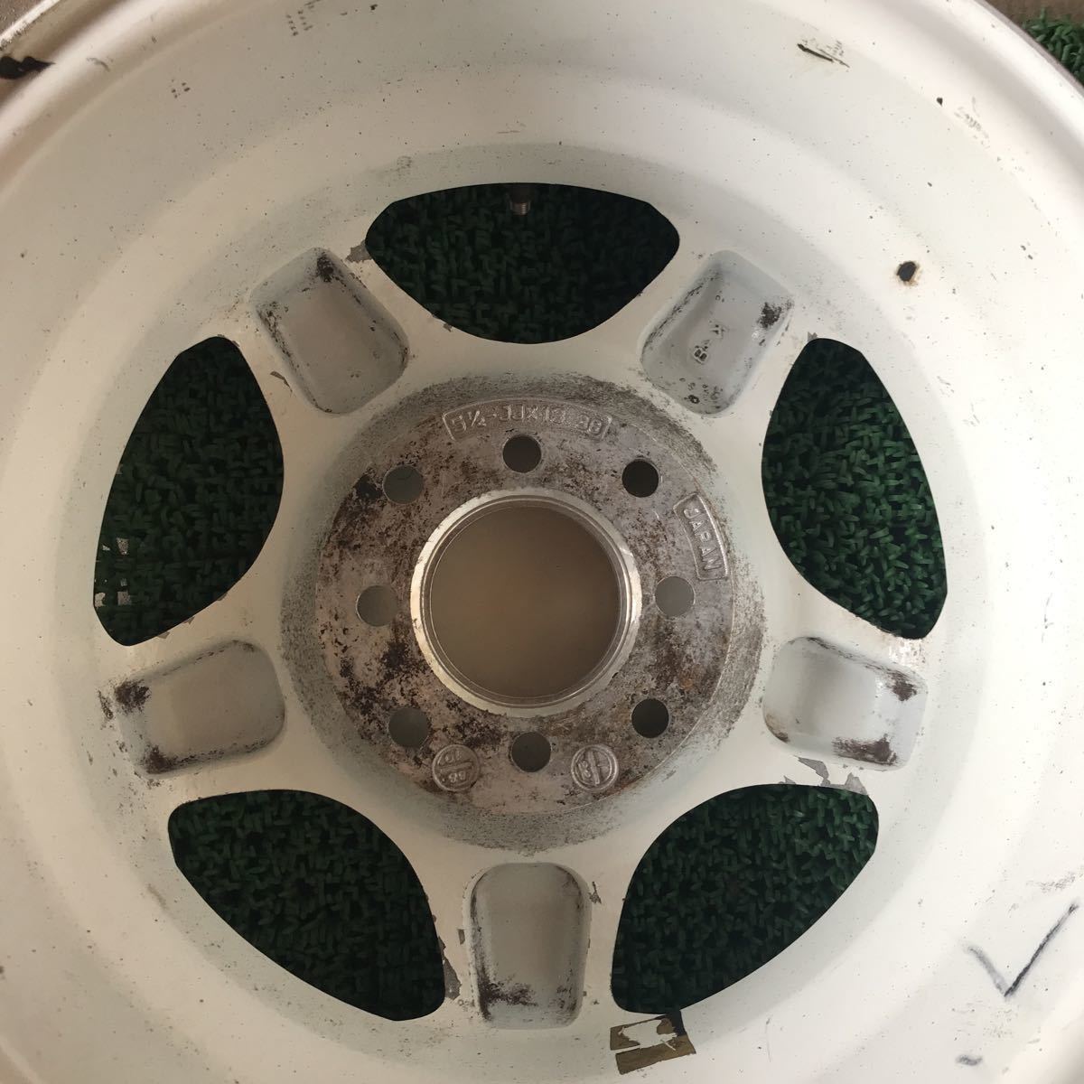 IVER 13インチ 13×5.5JJ OFF +38 PCD 100/114.3-4H(マルチ) ハブ径 約72mm M 12mm 傷や錆びあり2本