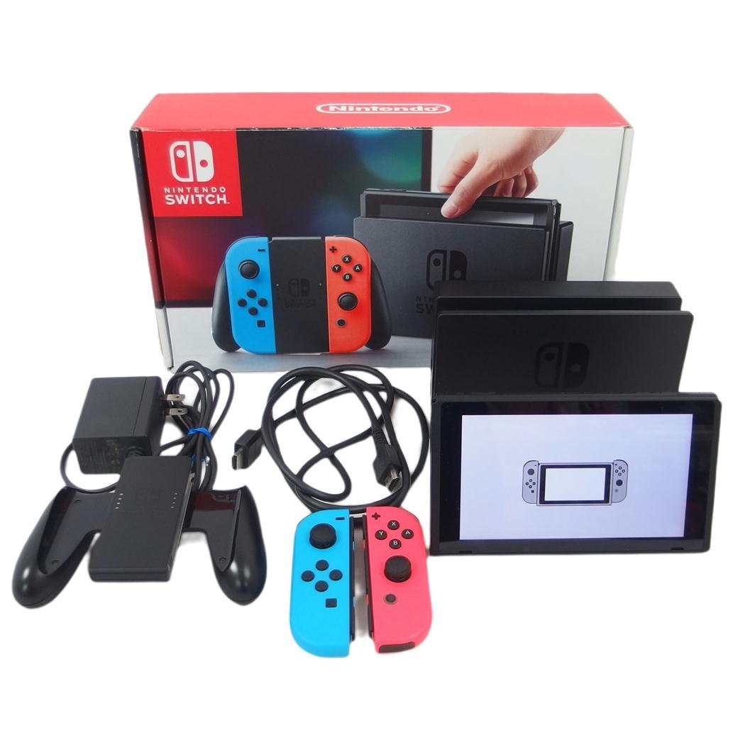 1円【一般】Nintendo 任天堂/Nintendo Switch 旧型 ネオンブルー