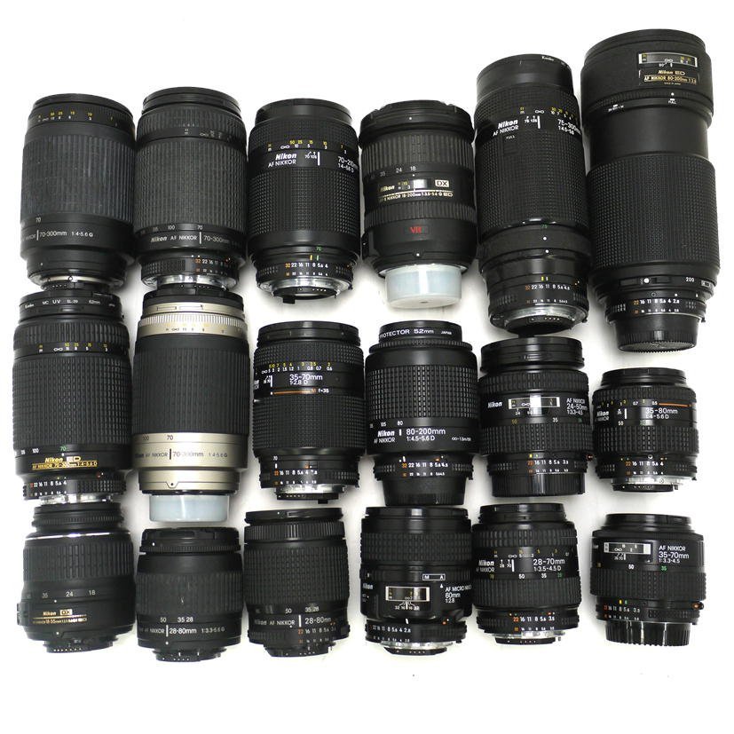 18本セット/ジャンク】Nikon/ニコン Fマウントレンズ AF ED80-200 F2.8