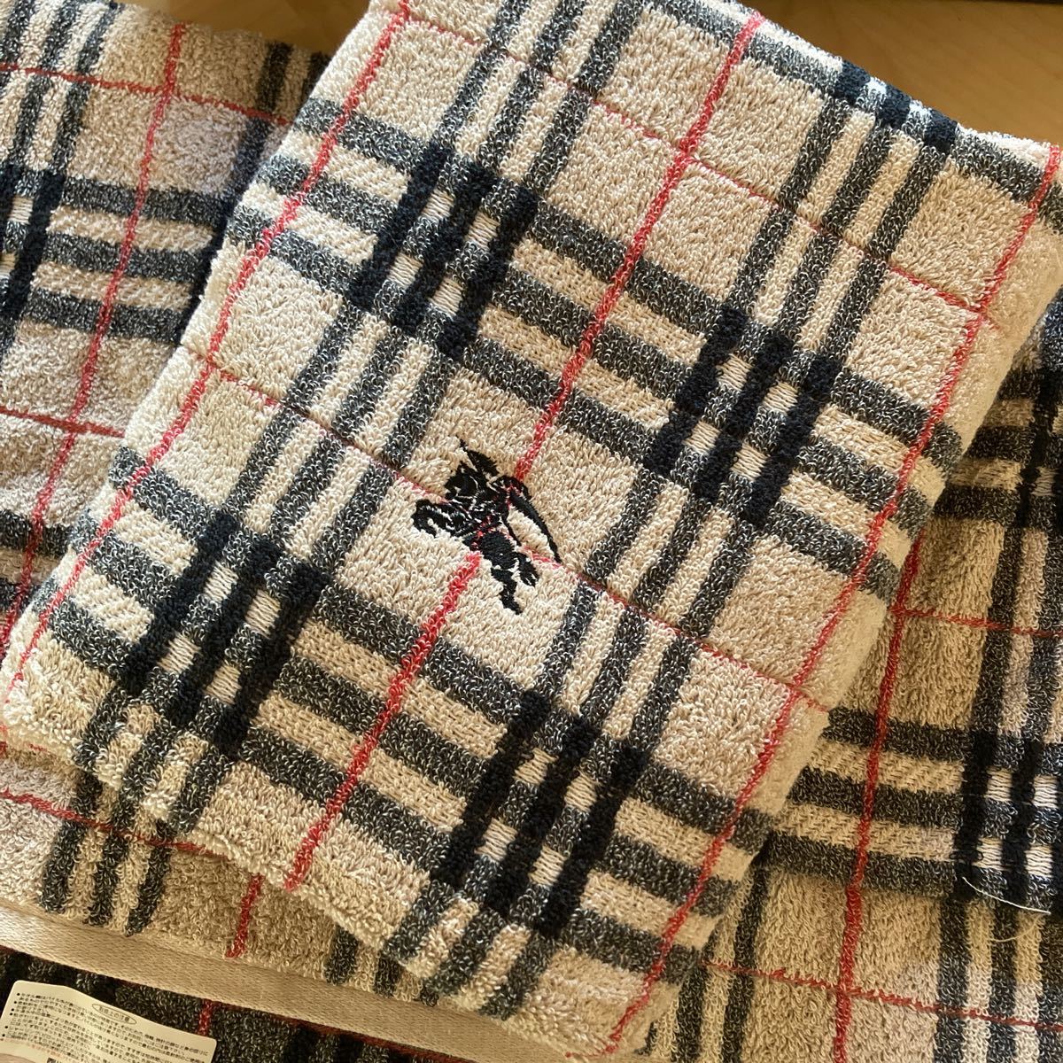 爆買い! お買い得 新品 未使用 BURBERRY バスタオル 2枚セット ...