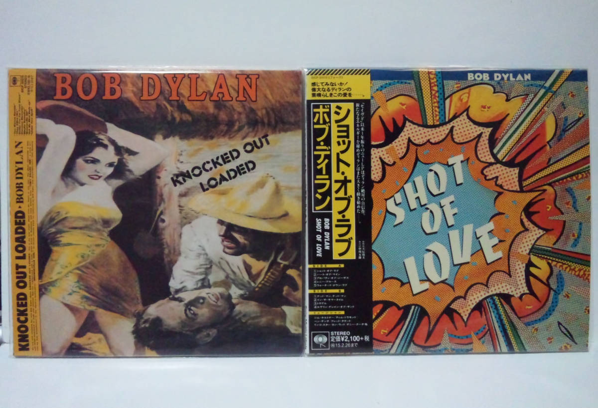 良好[2枚][2014年再/紙ジャケット/BLU-SPEC]ボブディラン ショット・オブ・ラブ Bob Dylan Shot of Love Knocked Out Loaded Paper sleeve_画像1