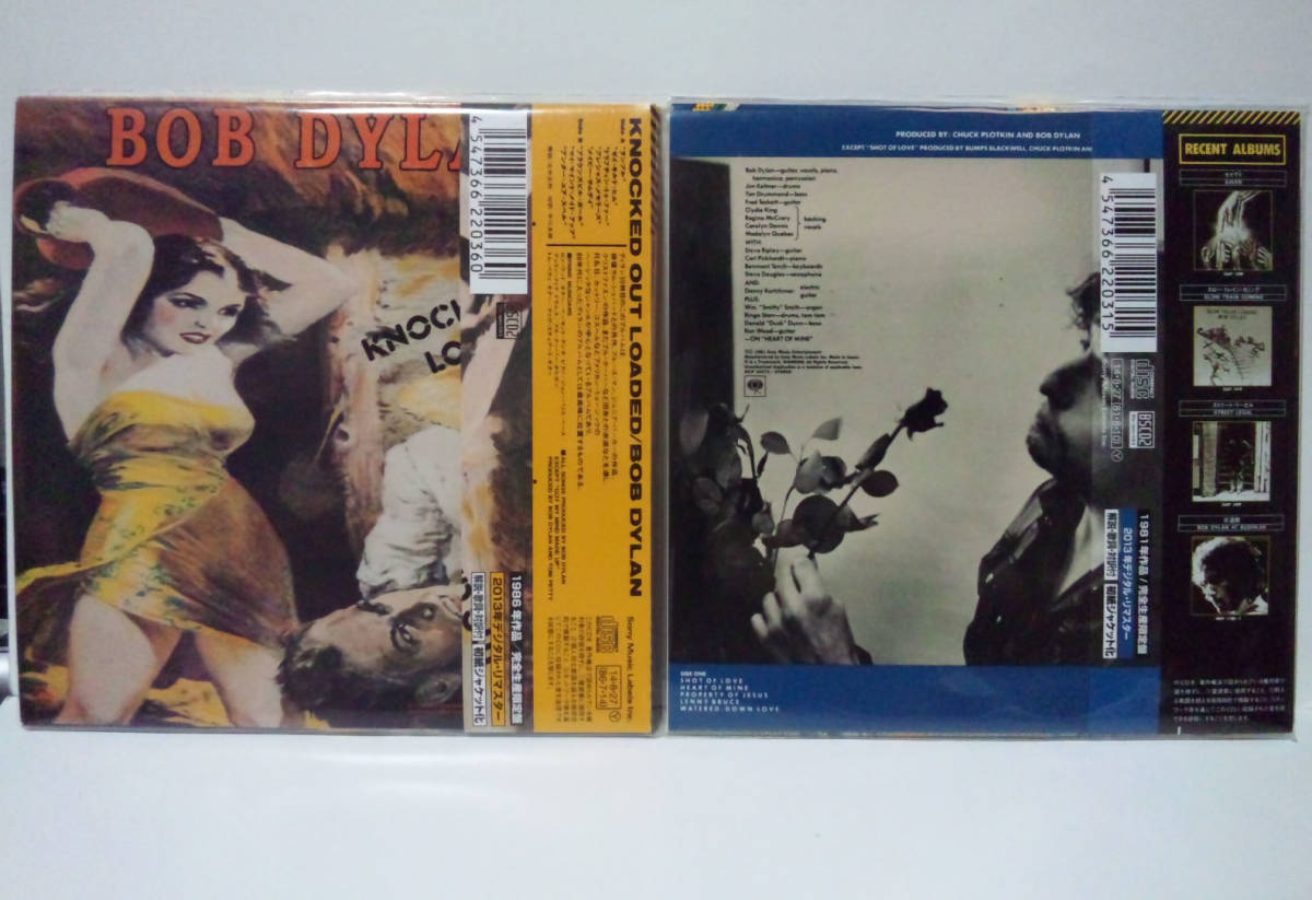 良好[2枚][2014年再/紙ジャケット/BLU-SPEC]ボブディラン ショット・オブ・ラブ Bob Dylan Shot of Love Knocked Out Loaded Paper sleeve_画像2