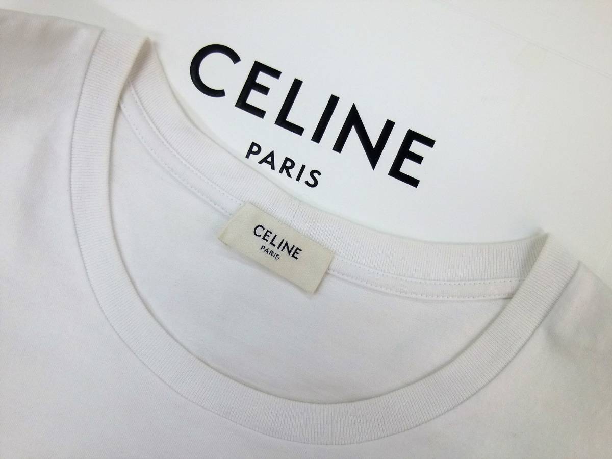 セリーヌ CELINE 半袖Tシャツ サイズXS 2X314916G - 白×黒 レディース