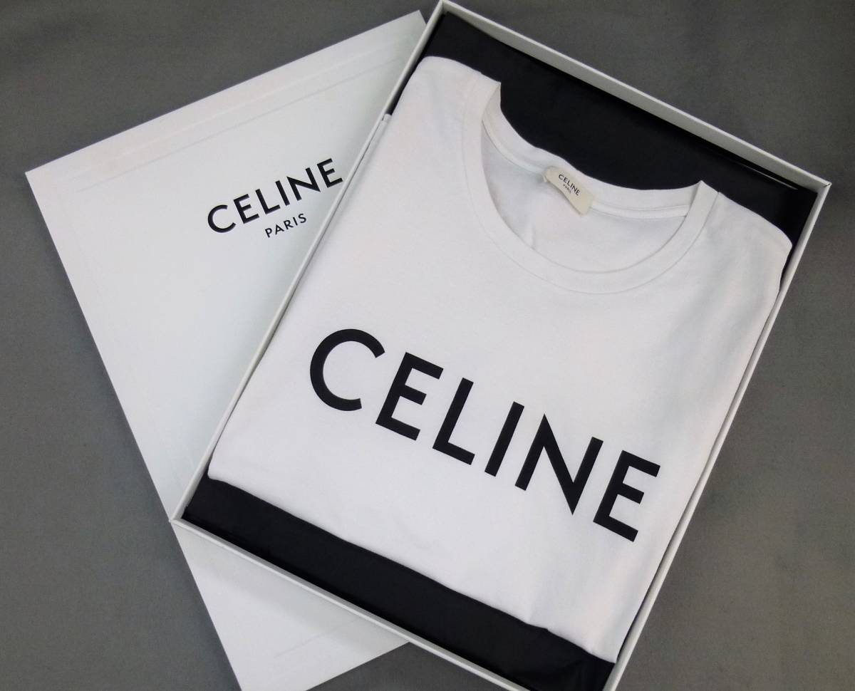 セリーヌ CELINE 半袖Tシャツ サイズXS 2X314916G - 白×黒 レディース