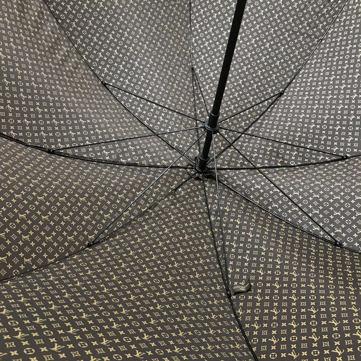 ルイヴィトン】本物 LOUIS VUITTON 傘 モノグラム 全長104cm ブラウン