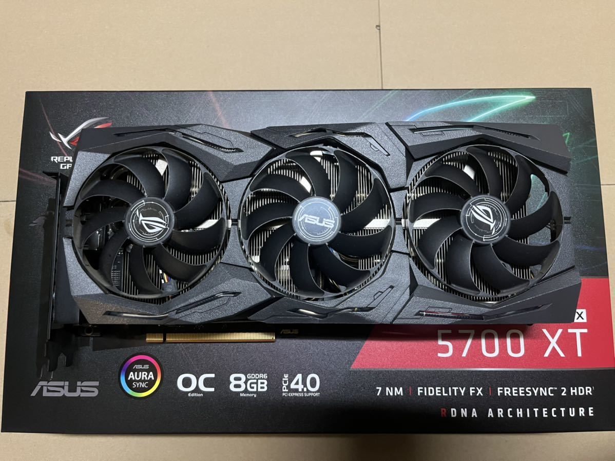 ASUS NVIDIA ROG-STRIX-RX5700XT-O8G-GAMING GPU グラフィックボード