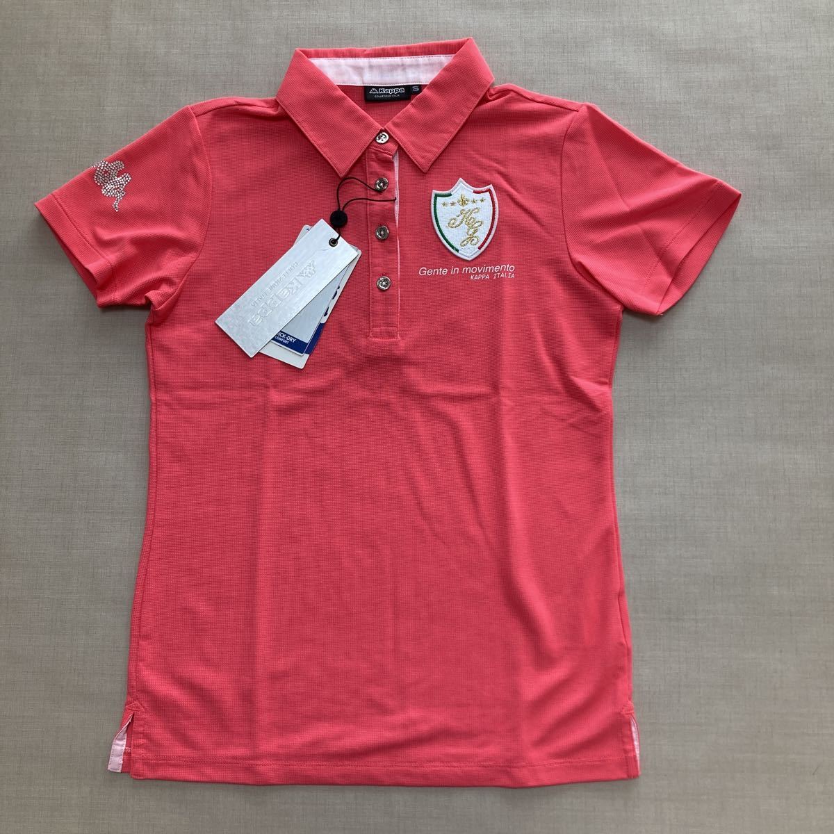 新品・未使用　Kappa ゴルフ　半袖ポロシャツ　◆ S ◆ KG522SS61 ピンク カッパ_画像1