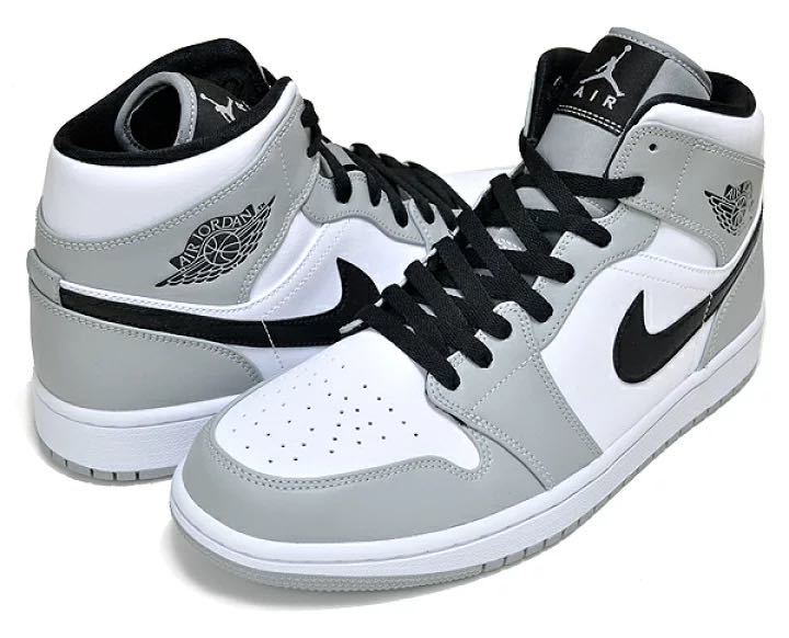NIKE AIR JORDAN 1 MID LIGHT SMOKE GREY WHITE ナイキ エアジョーダン
