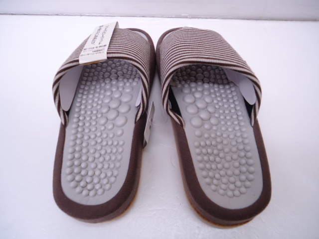 [KCM]nis-17-M* new goods unused * soft healthy slippers M Brown room shoes man and woman use for interior pair .. cup insole 