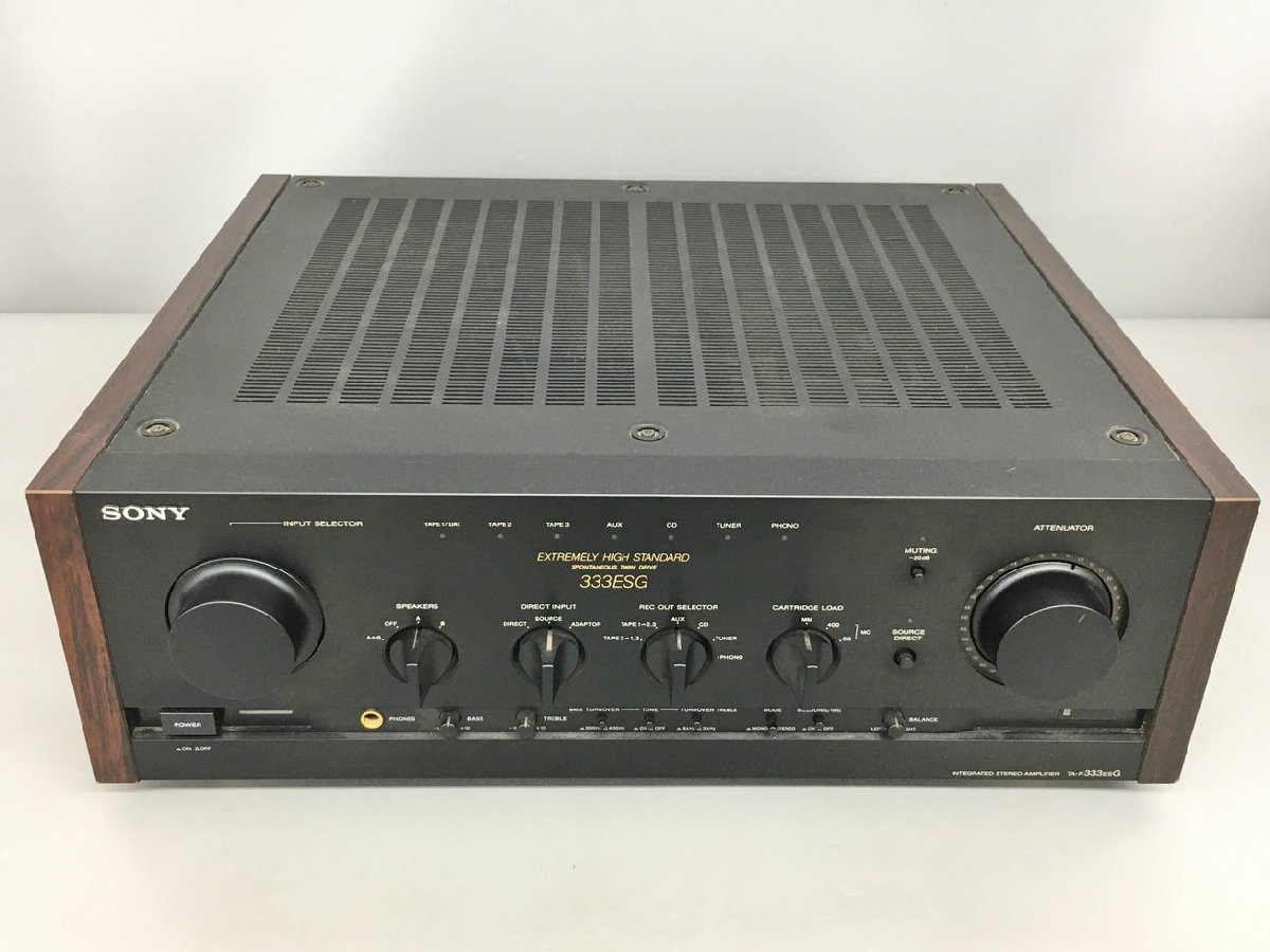 ソニー SONY プリメインアンプ INTEGRATED STEREO AMPLIFIER TA-F333ESG 日本製 ジャンク 2207LO039