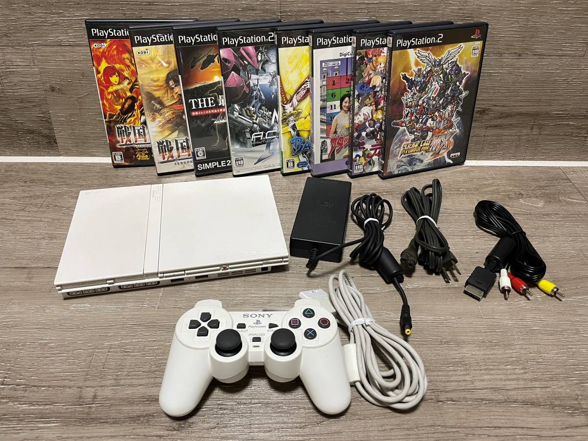 ☆ PS2 ☆ プレイステーション2 SCPH-77000 セラミックホワイト 動作品