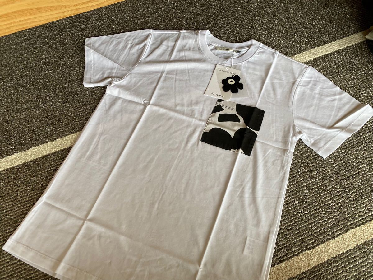 新品　マリメッコ半袖tシャツ S 白　ホワイト　marimekko 