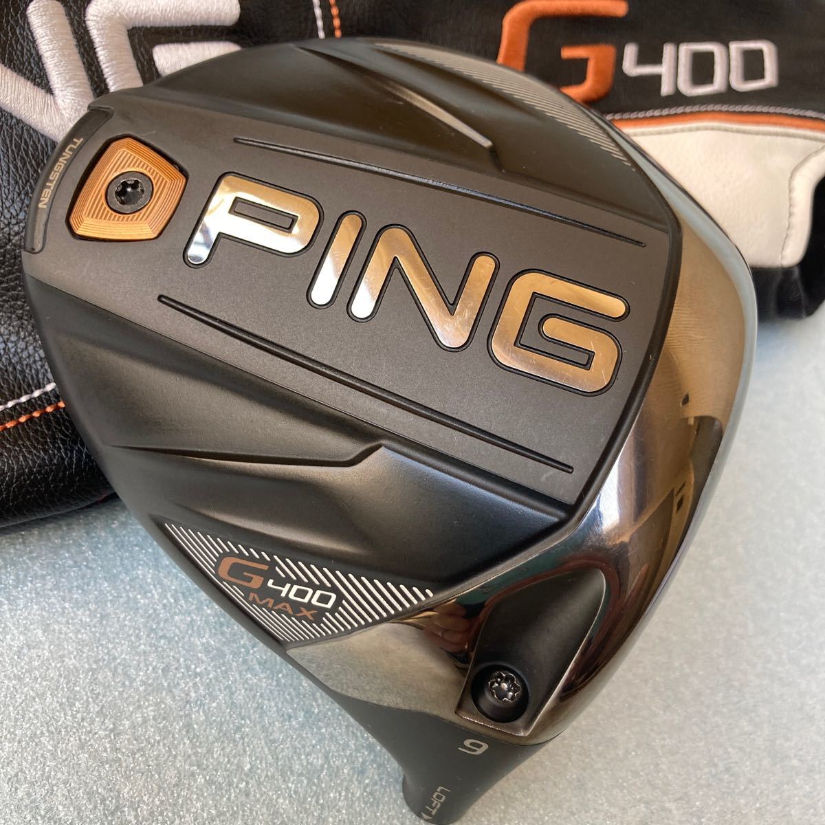 美品 希少 ピン PING マックス ドライバー G400 MAX 9° ヘッドのみ+カバー