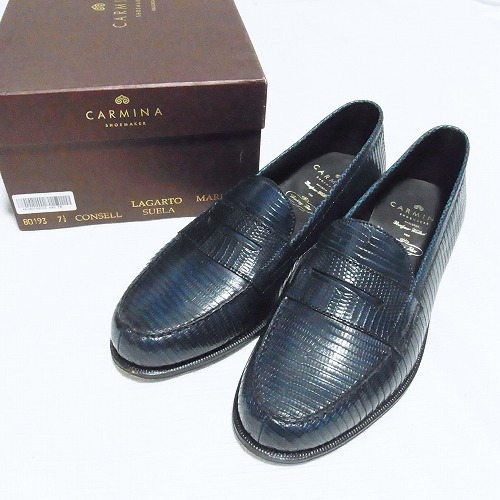 CARMINA カルミナ 80193 リザード ローファー 7.5 www.gastech.com.tr
