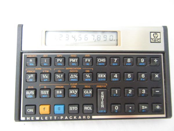 金融計算 会計 不動産などに 金融電卓 FInancial Calculator HP-12C ヒューレット・パッカード 逆ポーランド法 関数電卓