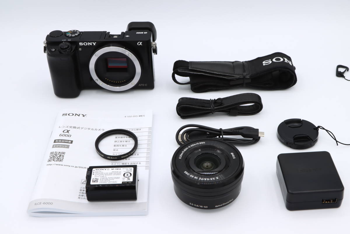 SONY α6000 パワーズームレンズキット ブラック 人気の雑貨 SONY ILCE-6000L-B ミラーレス a6000 デジタルカメラ