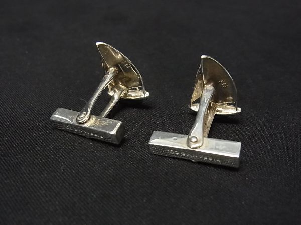 1円 TIFFANY ティファニー 925 カフス カフリンクス アクセサリー ビジネス 紳士 メンズ シルバー系 BA2616コM_画像2