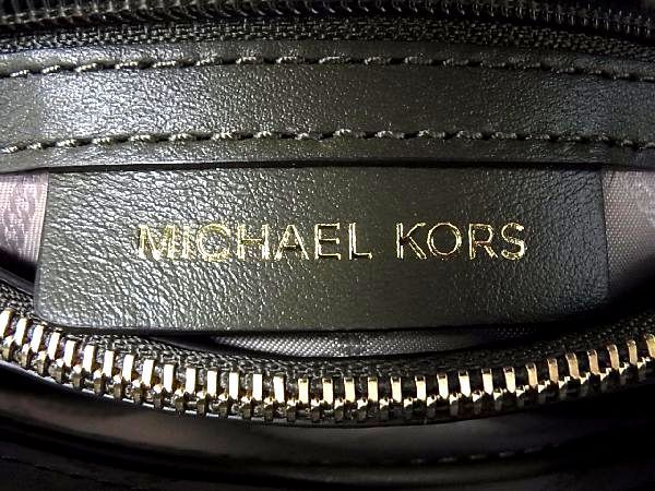 1円 ■極美品■ MICHAEL KORS マイケルコース レザー 2WAY ハンドバッグ ショルダー 肩掛け 斜め掛けかばんレディース カーキ系 AB0758yア_画像7