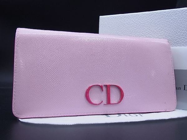 1円 Christian Dior クリスチャンディオール PVC 二つ折り 長財布