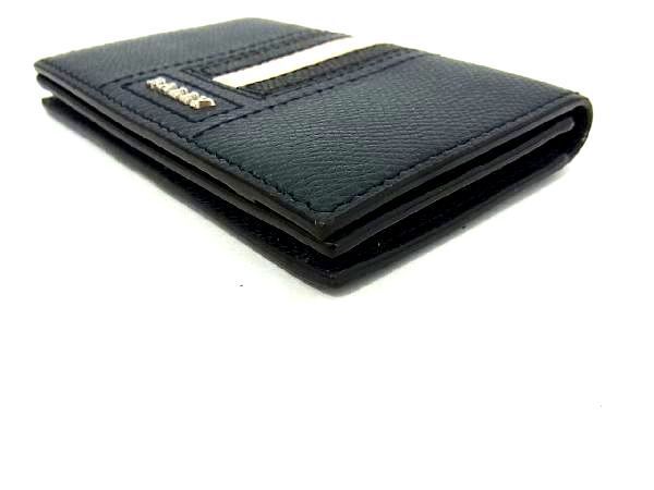 1円 □新品□未使用□ BALLY バリー レザー ストライプ 名刺入れ