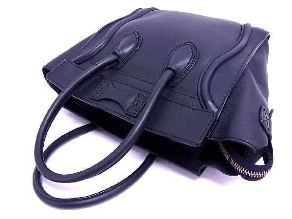 1円 □美品□ CELINE セリーヌ ラゲージ マイクロショッパー トート