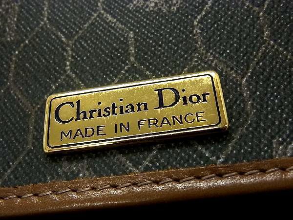 1円 □美品□ Christian Dior クリスチャンディオール ハニカム柄 PVC