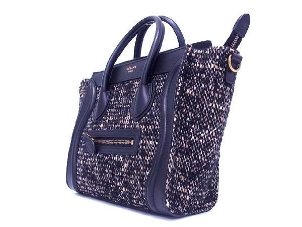 未使用品 □極美品□ CELINE セリーヌ ラゲージ ナノショッパー