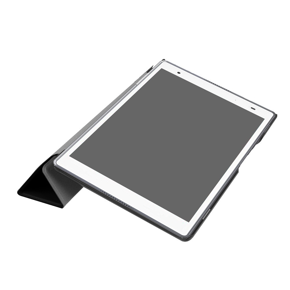 【送料無料】Lenovo Tab4 8.0/ LAVIE Tab E TE508/HAW 用スタンド機能付きケース 三つ折 カバー 薄型 ブラック_画像3