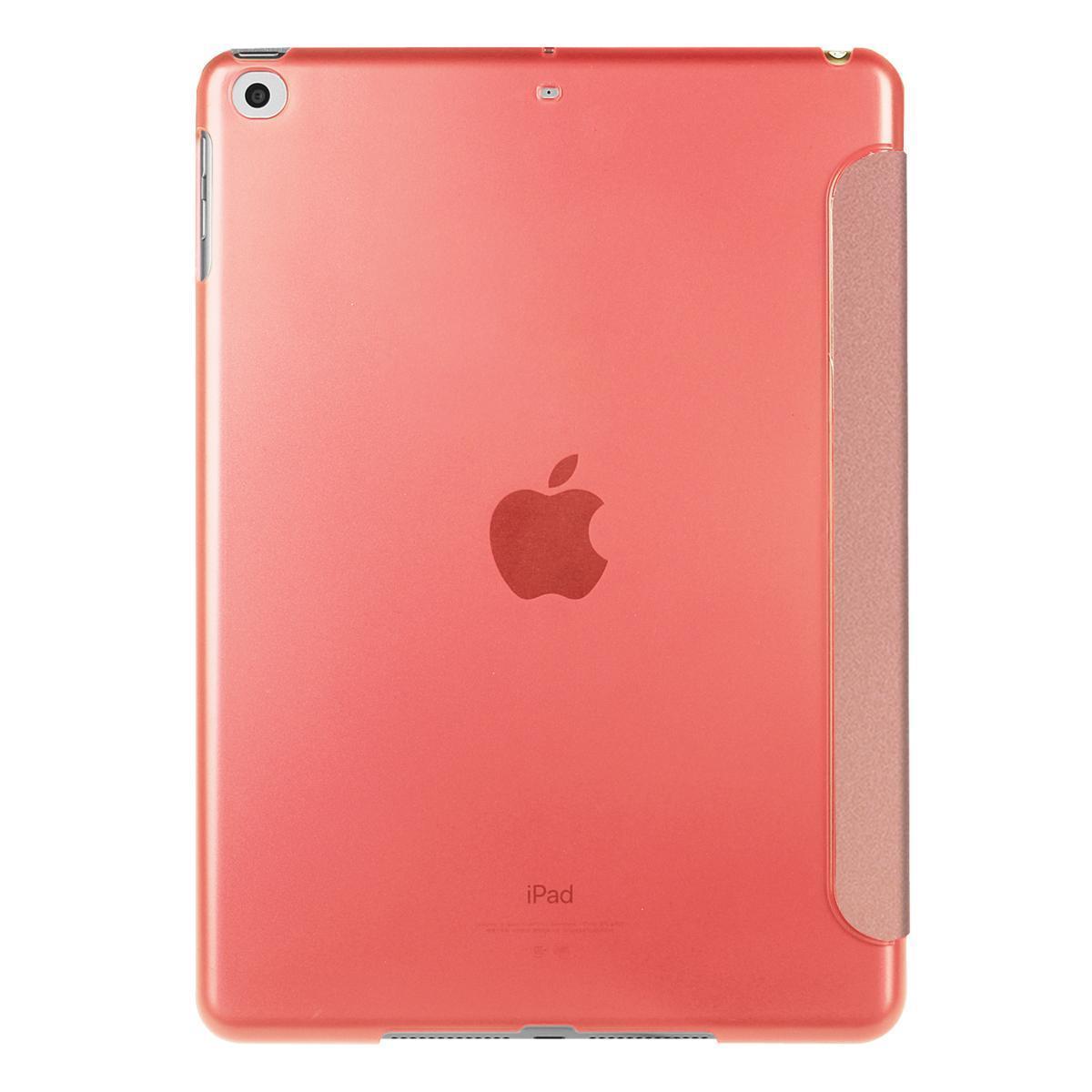 iPad9.7第5/6世代/air/air2用 PUレザーケース 三つ折スマートカバー 軽量型 高品質PUレザーケース ローズゴールド_画像3