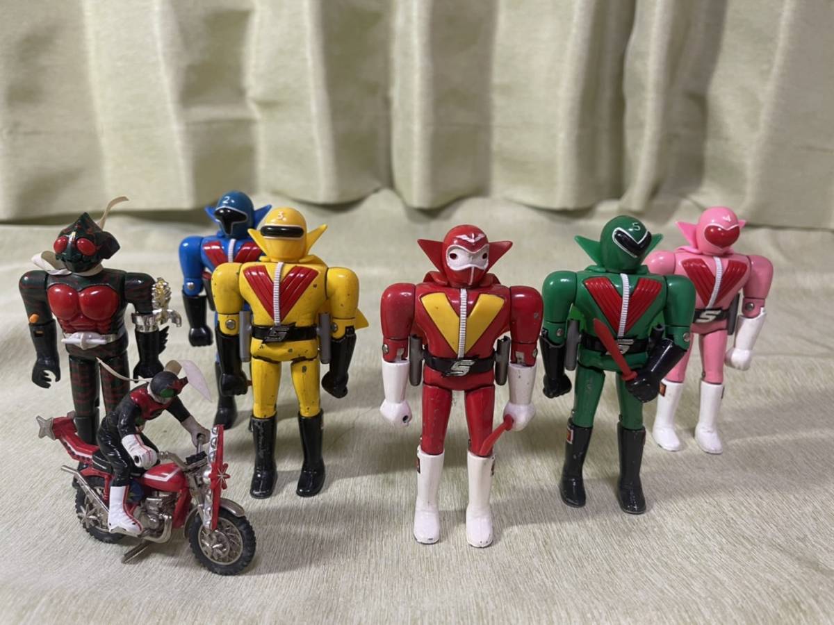 斉372 希少 1円オークション 超合金ゴレンジャー 仮面ライダー