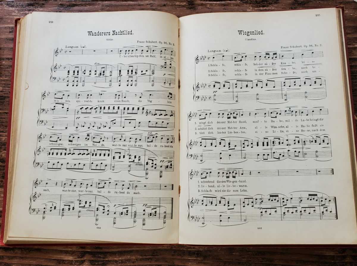 1800年代後半 表紙がとっても美しいドイツのアンティーク楽譜♪ 洋書古書
