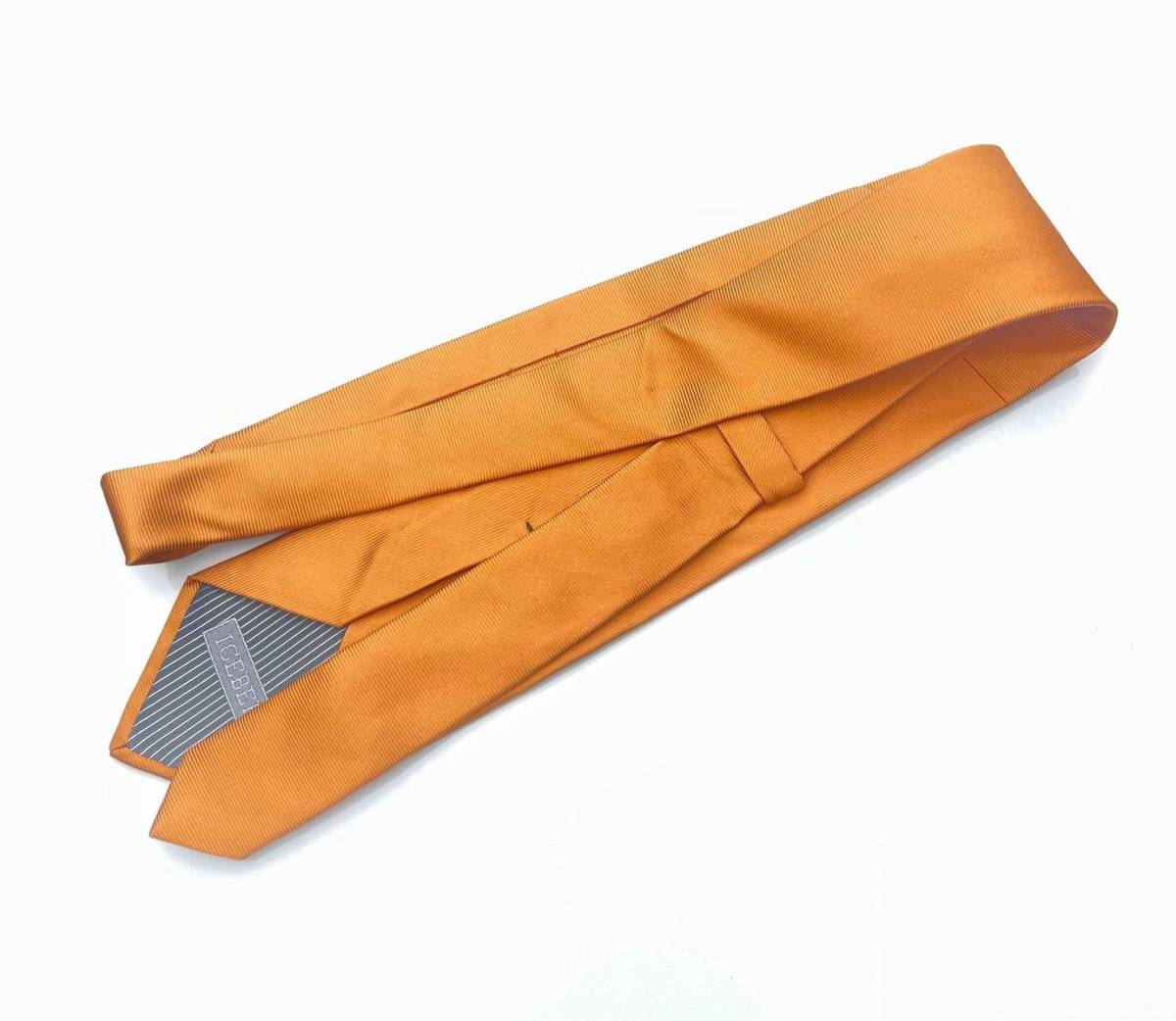 [ profit ] Iceberg design silk necktie ICEBERG Italy made yellow orange series weave cloth series 