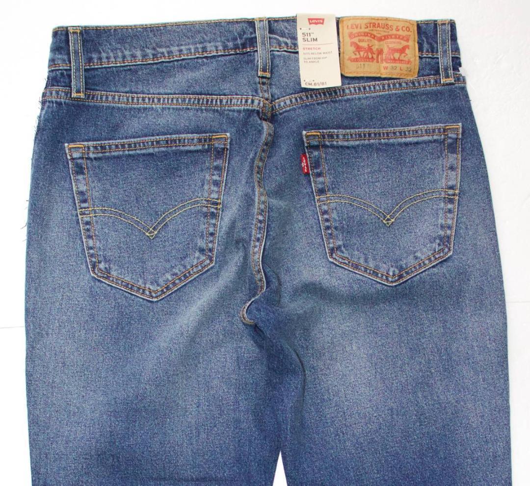 定価8000 新品 リーバイス 04511-3326 W28 L32 スリム ストレッチ ジーンズ デニム パンツ 511 LEVIS_画像3