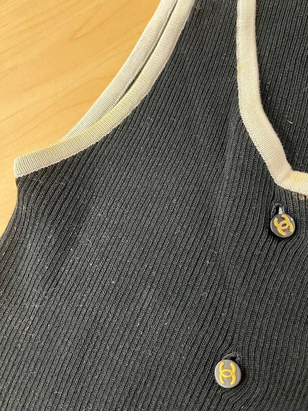 CHANELレア ココボタン ノースリーブニット