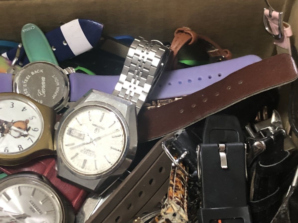時計 ジャンク まとめ売り 大量セット SEIKO セイコー CITIZEN シチズン 100個以上 腕時計 機械式 クォーツ アンティーク_画像7