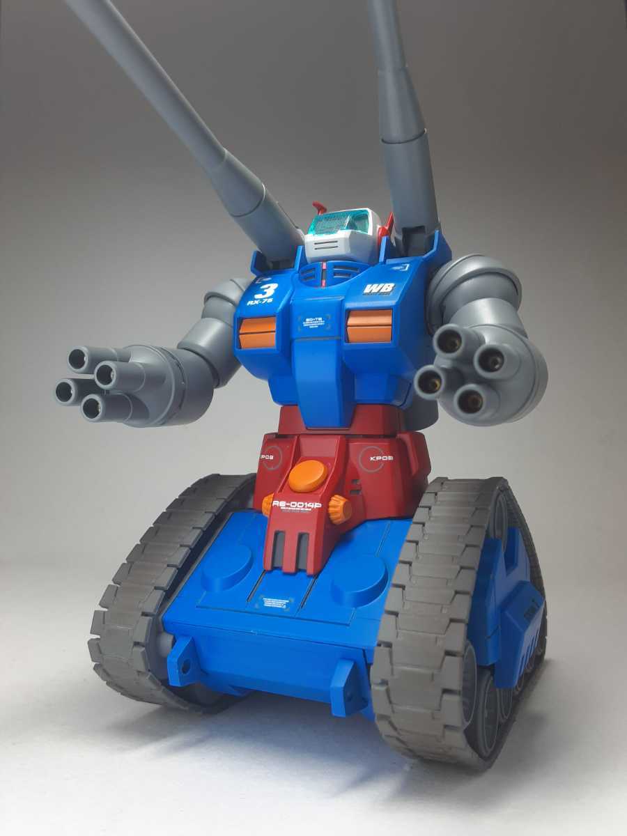 HG ガンタンク 完成品 1/144 Yahoo!オークション - HGUC 1/144 ガンタンク 塗装 改修 完成品