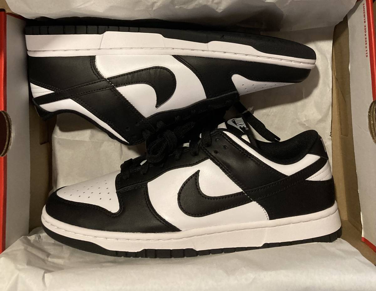 28cm US10 NIKE DUNK LOW RETRO WHITE BLACK DD1391-100 panda ナイキ