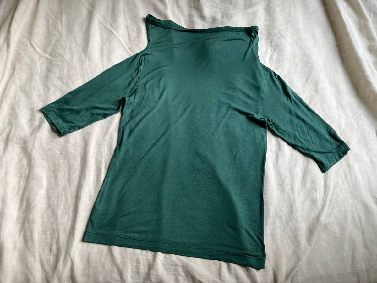 美品 DRIES VAN NOTEN ドリスヴァンノッテン 変形 ネック 七分袖