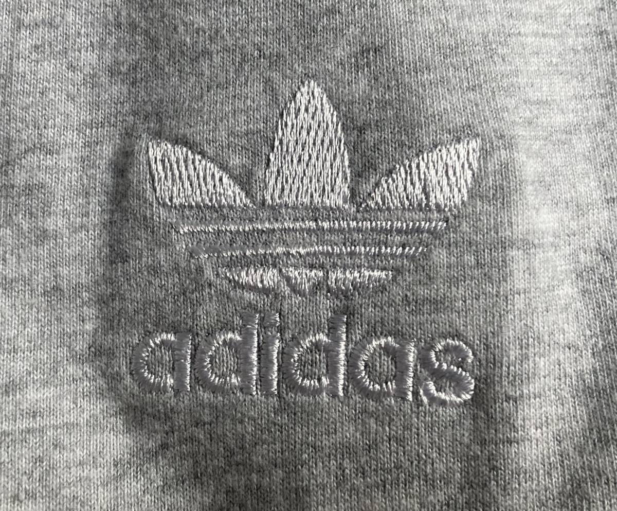 adidas Originals アディダス オリジナルス LA Pack Boxy Trefoil Logo T-Shirt 柄切替 コットン 半袖 Tシャツ グレー 白 黒 L ◇7