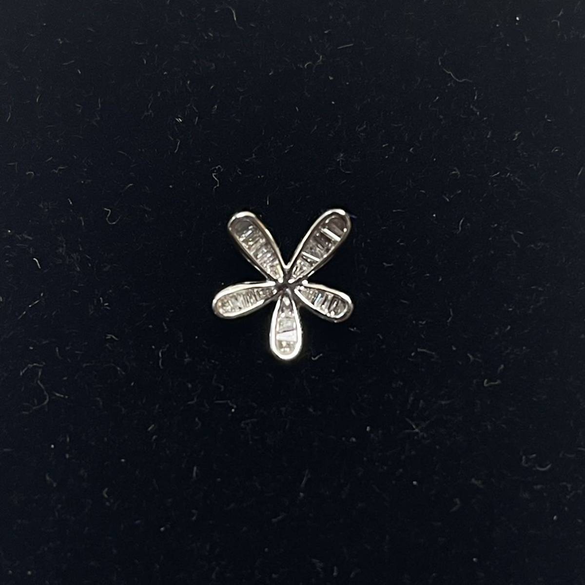 K18WG ダイヤ0.2ct ペンダント ネックレス トップ チャーム