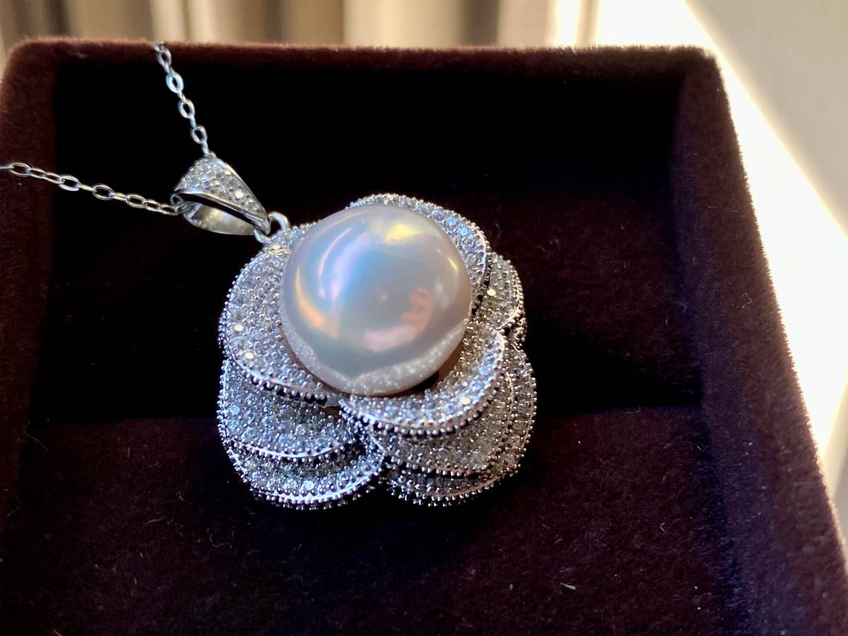 極上高級大珠真珠デザインネックレス　豪華絢爛