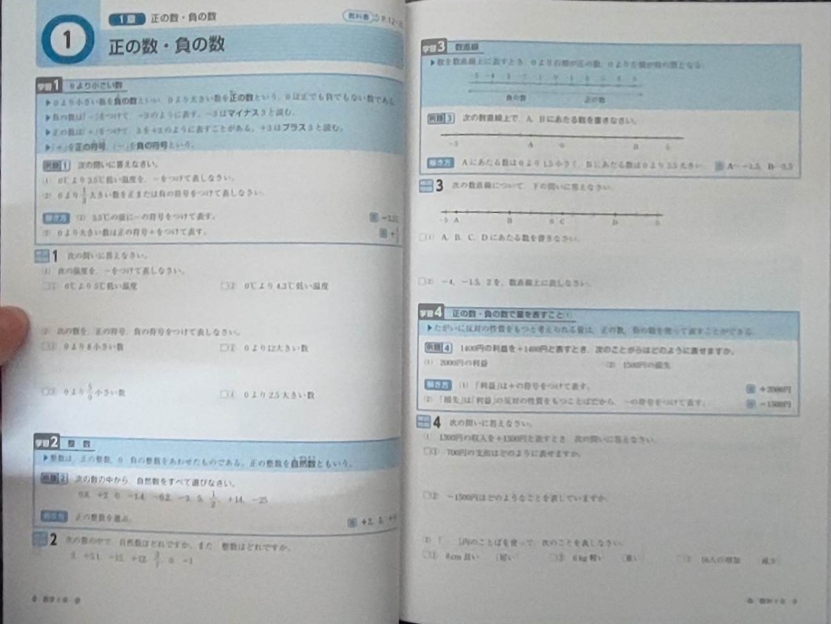 最新版 数学 中学1年 中1 定期テスト対策ワーク 新品未使用 啓林