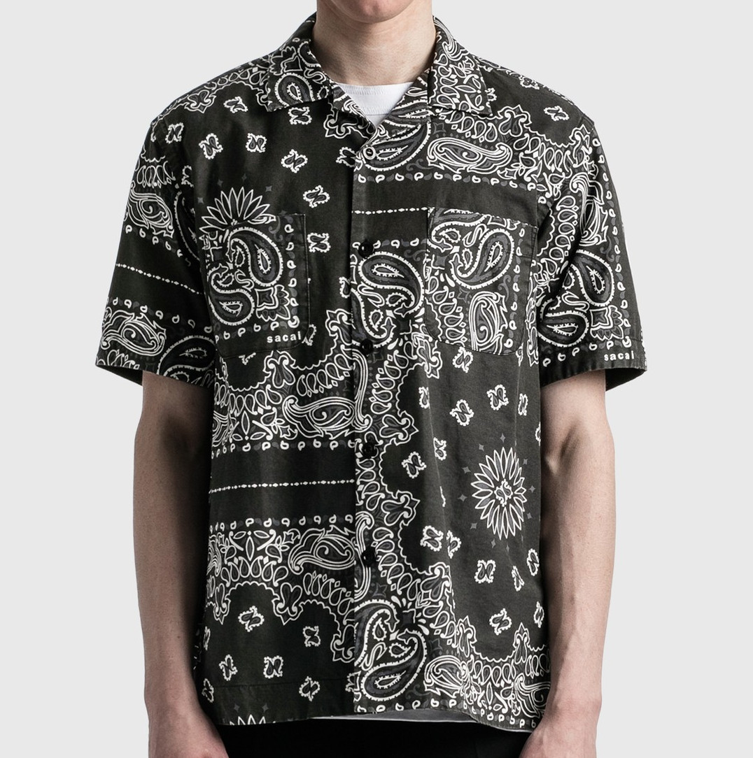 sacai バンダナ柄シャツ | www.jarussi.com.br
