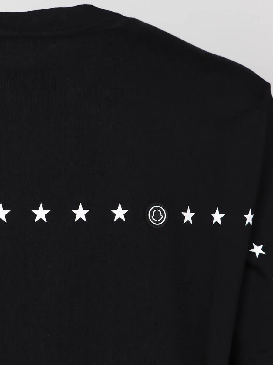 モンクレール x フラグメント ロゴ スターTシャツ 黒 XL 新品 定価
