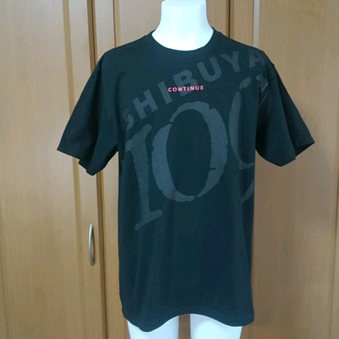 渋谷１０９半袖TシャツM-L 入手困難な非売品です！　黒　女性の型はビッグサイズルーズフィットで着てね♪　CONTINUE　福袋？